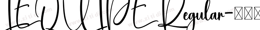 LEQUIPE Regular字体转换